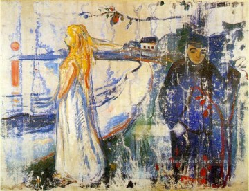 séparation 1894 Edvard Munch Peinture à l'huile